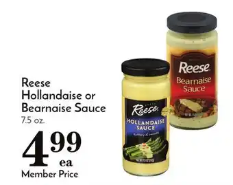 Pavilions Reese hollandaise or bearnaise sauce offer