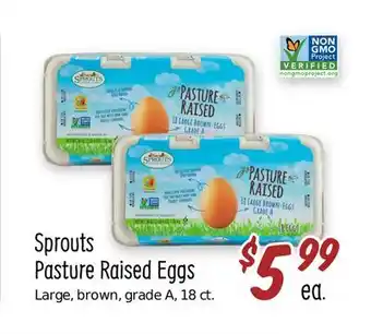 Sprouts Farmers Market Sprouts pasture raised eggs offer
