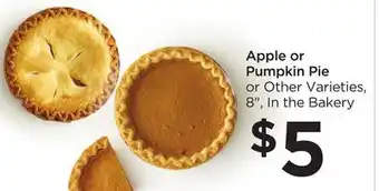 Food 4 Less Apple or pumpkin pie offer