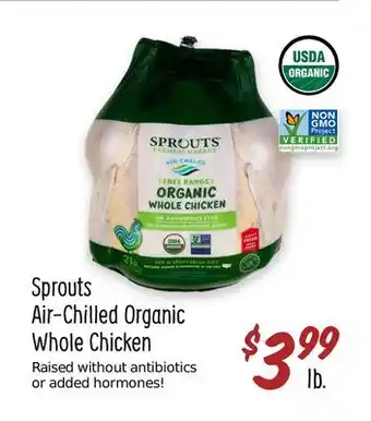 Sprouts Farmers Market Sprouts air-chilled organic whole chicken offer