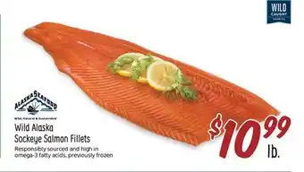 Sprouts Farmers Market Wild alaska sockeye salmon fillets offer