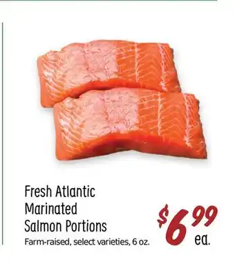 Sprouts Farmers Market Fresh atlantic marinated salmon portions offer