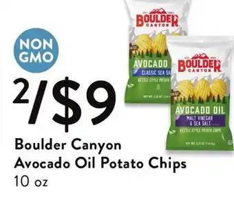 Fresh Thyme Boulder canyon avocado oil potato chips offer