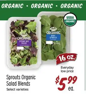 Sprouts Farmers Market Sprouts organic salad blends offer