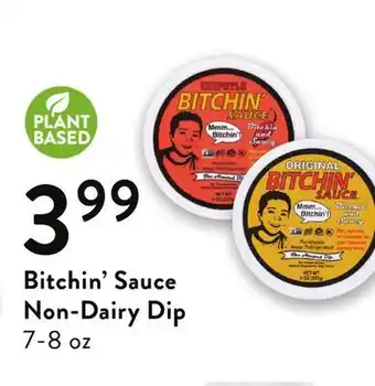 Fresh Thyme Bitchin' sauce non-dairy dip offer