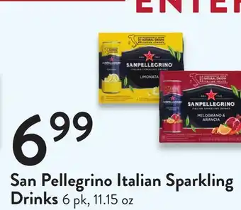 Fresh Thyme Italian sparkling drinks offer