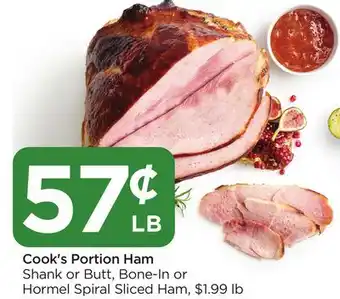 Food 4 Less Cook's portion ham offer