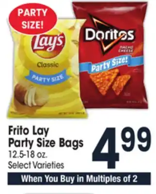 Jewel-Osco Frito lay party size bags offer
