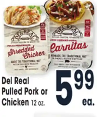 Jewel-Osco Del real pulled pork or chicken offer