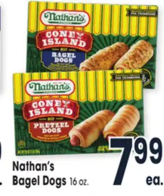 Jewel-Osco Nathan's bagel dogs offer