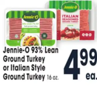 Jewel-Osco Jennie-o 93% lean ground turkey or italian style ground turkey offer
