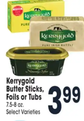 Jewel-Osco Kerrygold butter sticks, foils or tubs offer