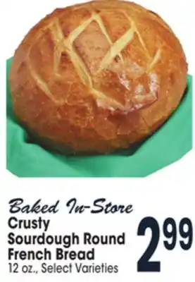 Jewel-Osco Crusty sourdough round french bread offer
