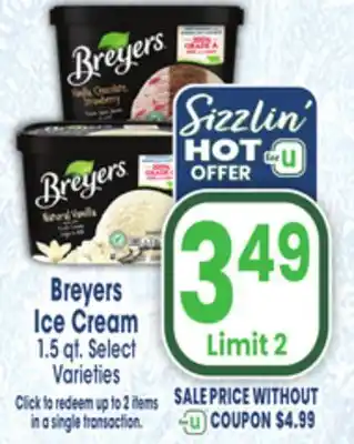 Jewel-Osco Breyers ice cream offer