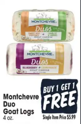 Jewel-Osco Montchevre duo goat logs offer