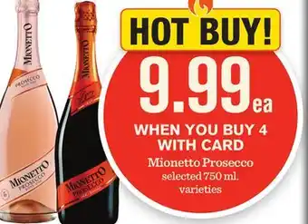 Mariano's Mionetto prosecco offer