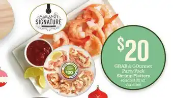 Mariano's Grab & gourmet party pack shrimp platters offer