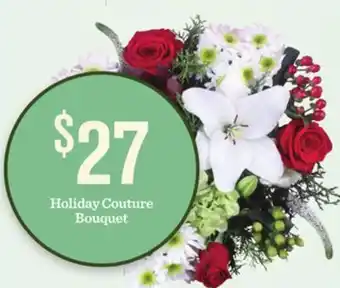 Mariano's Holiday couture bouquet offer