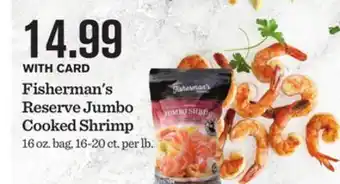 Mariano's Fisherman's reserve jumbo cooked shrimp offer