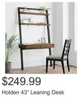 Costco Holden 43" Leaning Desk offer