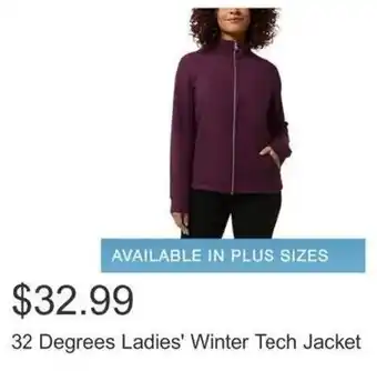 Costco 32 Degrees Ladies' Winter Tech Jacket offer