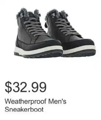 Costco Weatherproof Men's Sneakerboot offer