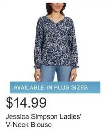 Costco Jessica Simpson Ladies' V-Neck Blouse offer