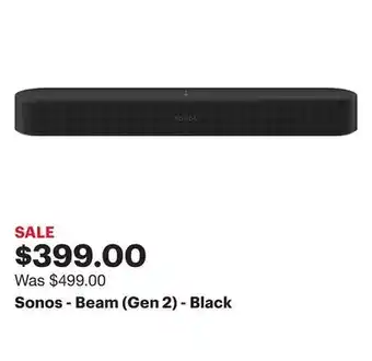 Best Buy Sonos - beam (gen 2) - black offer