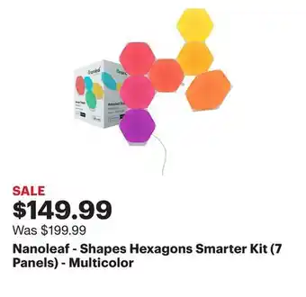 Best Buy Nanoleaf - shapes hexagons smarter kit (7 panels) - multicolor offer