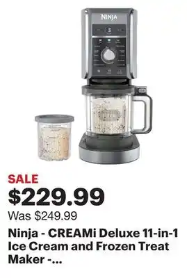 Best Buy Ninja - creami deluxe 11-in-1 ice cream and frozen treat maker - silver offer