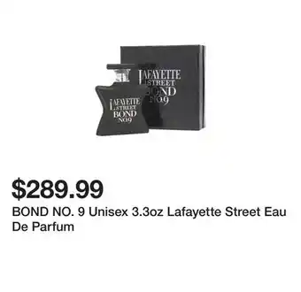 Marshalls Bond no. 9 unisex 3.3oz lafayette street eau de parfum offer