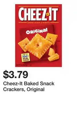 Wegmans Cheez-it baked snack crackers, original offer
