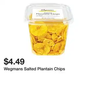 Wegmans Wegmans salted plantain chips offer