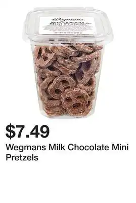 Wegmans Wegmans milk chocolate mini pretzels offer