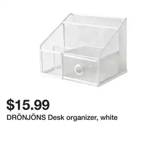 Ikea Drönjöns desk organizer, white offer