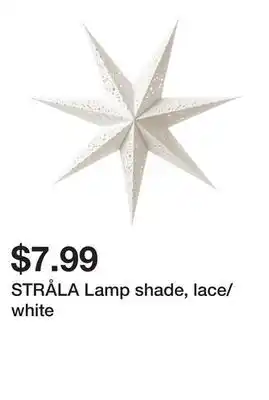 Ikea Stråla lamp shade, lace/white offer