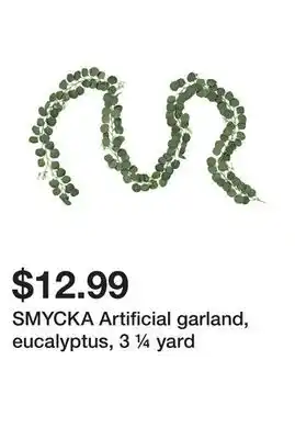 Ikea Smycka artificial garland, eucalyptus, 3 ¼ yard offer