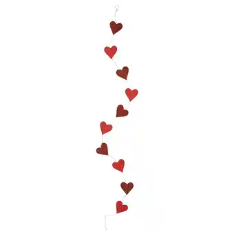 Ikea Vinterfint Garland, handmade heart-shaped/red, 2 yard offer