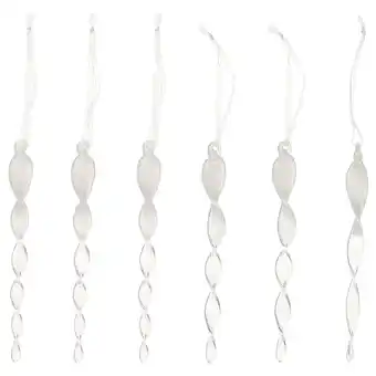 Ikea Vinterfint Hanging decoration, icicle-shaped clear glass, 6 ¼ offer