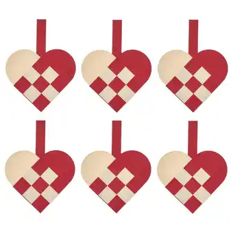 Ikea Vinterfint Hanging decoration, heart-shaped red/white offer