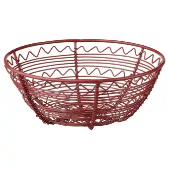 Ikea Vinterfint Wire basket, handmade red, 7 ¾ offer