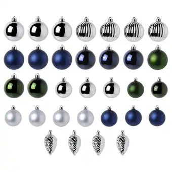 Ikea Vinterfint Decoration, set of 32, blue/mixed colors offer
