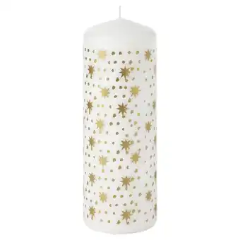 Ikea Vinterfint Unscented pillar candle, gold, 7 ½ offer