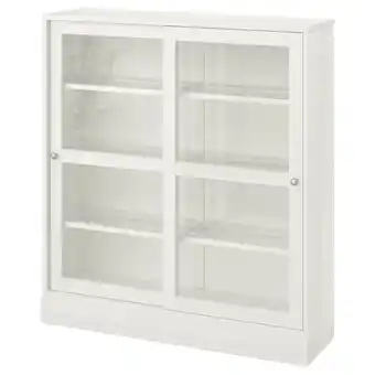 Ikea Havsta glass-door cabinet with base, white clear glass, 47 5/8x14 5/8x52 3/4 offer