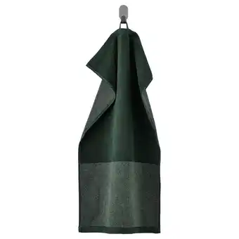Ikea Himleån hand towel, dark green/mélange, 16x28 offer