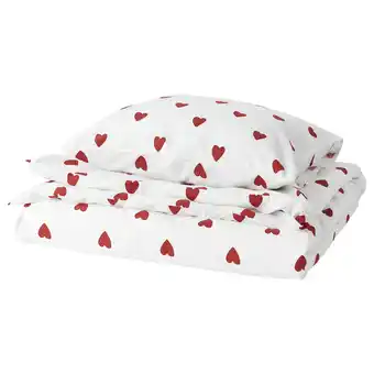 Ikea Barndröm duvet cover and pillowcase(s), heart pattern, twin offer
