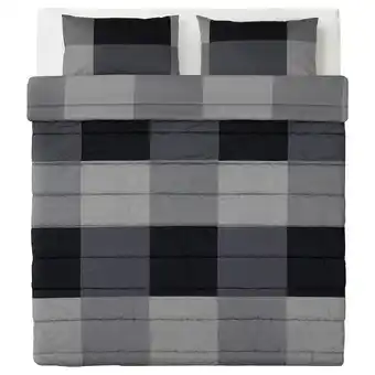 Ikea Myrgråmal comforter and pillowcase(s), black, full/queen offer