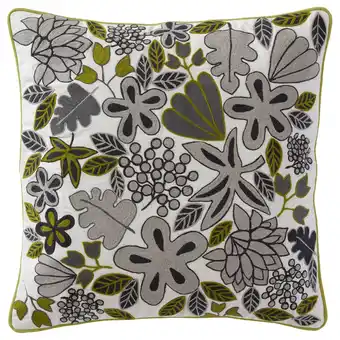 Ikea Fjälltåtel cushion cover, floral pattern/gray, 20x20 offer