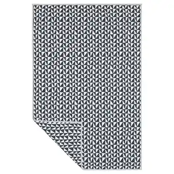 Ikea Lurvig blanket, black/triangle, 39 ¼x59 offer