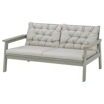 Ikea Bondholmen loveseat, outdoor, gray stained/kuddarna gray offer